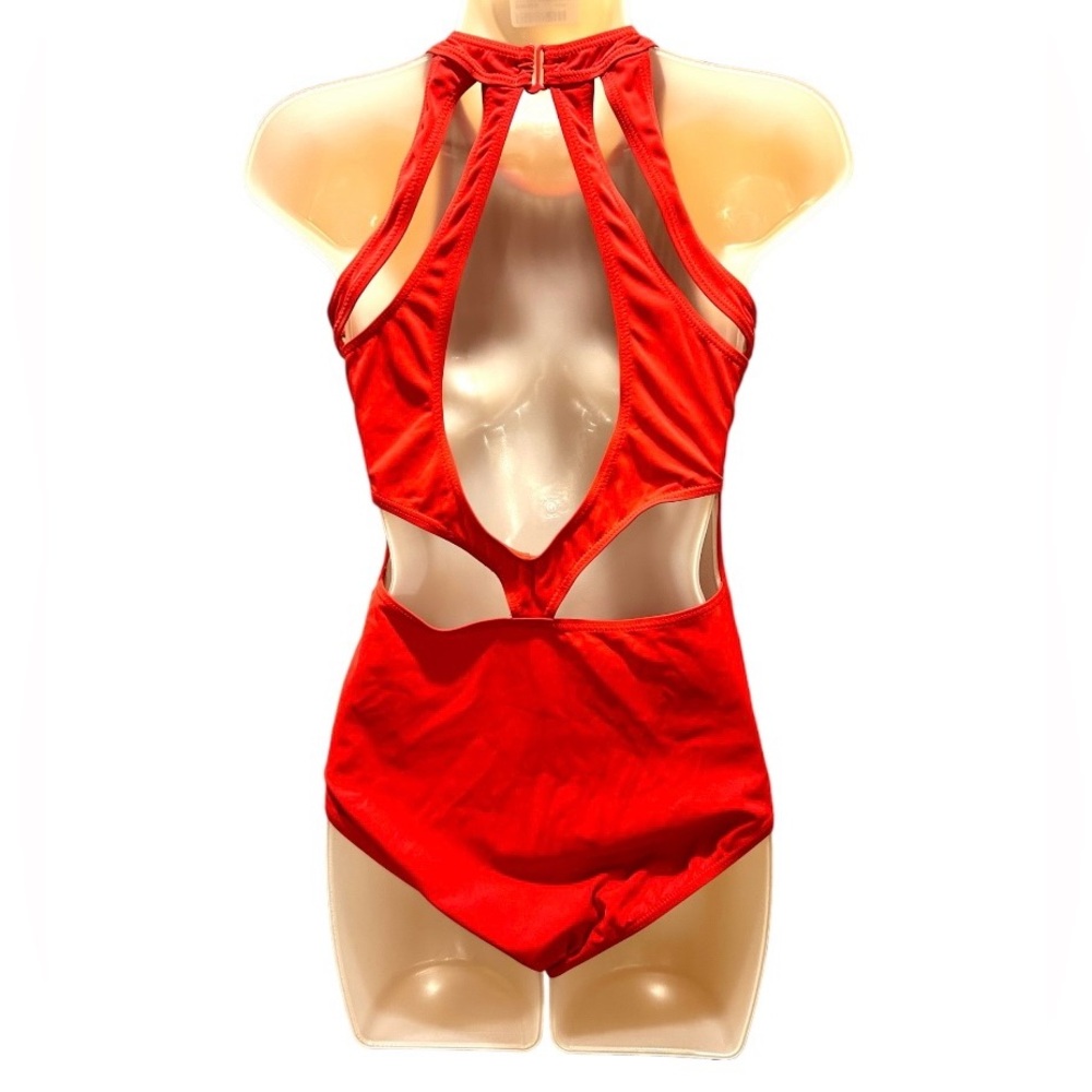 Balera Red Halter Leotard Size Medium Adult